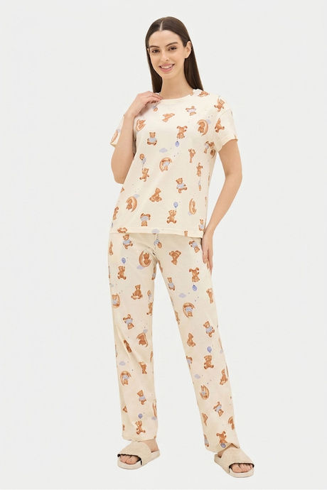 Sweet Dreams Printed Pyjama Set - Swan White — image 4